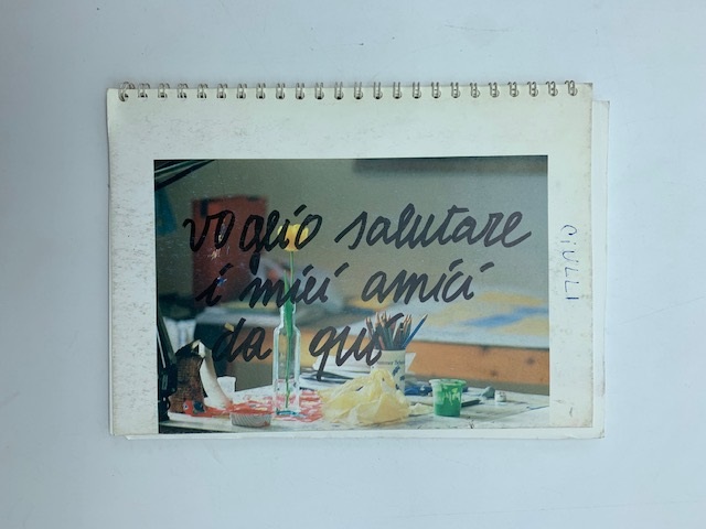 Voglio salutare i miei amici da qui. Teresa Ciulli. Narrazione con figure...Studio Arti Visive, Matera